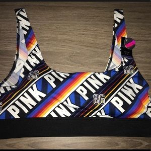 NWT VS PINK SCOOP NECK SPORTS BRA
